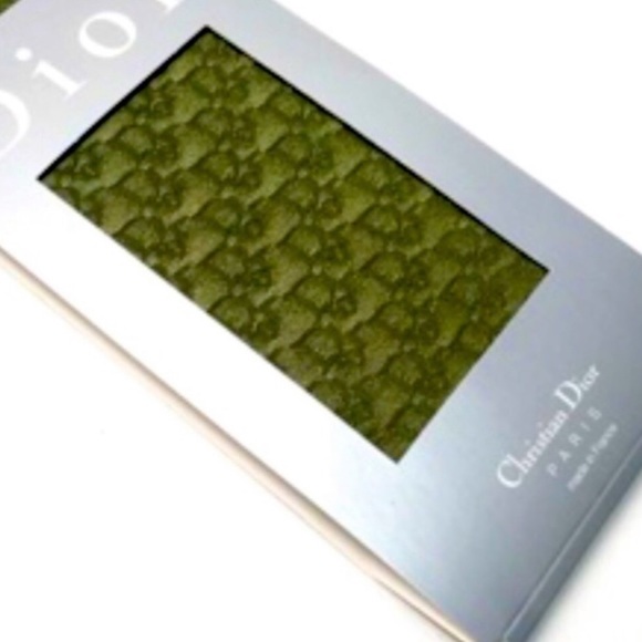 Dior Vintage Green Olive Y2K Oblique Monogram Logo Sheer stocking socks - Picture 3 of 7